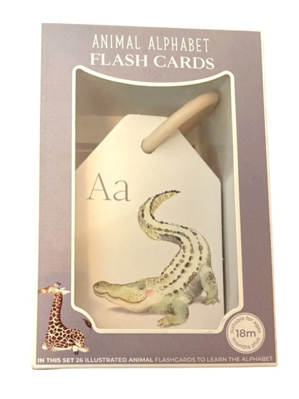 Animal Alphabet Flash Cards Berry Lane 26 Double Sided Illustrated Non-Toxic New
